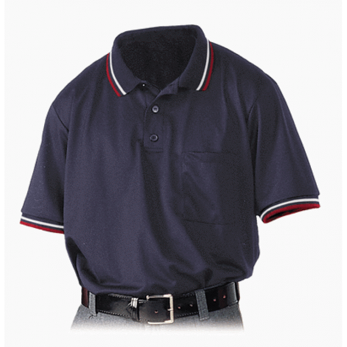 Navy Red W/B smooth mesh Shirts